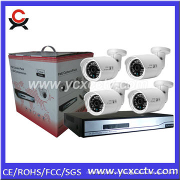 NVR Kit with 4 PCS 1.3 megapixel network Cameras